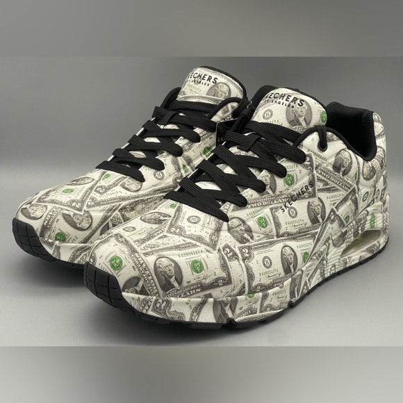 Skechers Street Los Angeles Shoes Uno Raining Money Mens Sz 11.5 183056 NEW Rare
